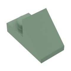 Slope 45 2 x 1 With 2/3 Cutout #92946 Sand Green