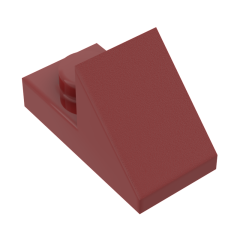 Slope 45 2 x 1 With 2/3 Cutout #92946 Dark Red