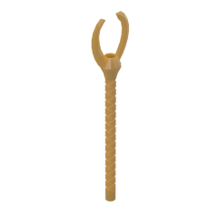 Weapon Staff with Forked End (Pharaoh) #93252 Pearl Gold