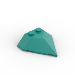 Wedge Sloped 4 x 4 Pointed #22391 Dark Turquoise