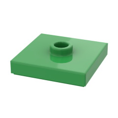 Plate Special 2 x 2 with Groove and Center Stud (Jumper) #87580 Bright Green