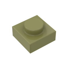 Plate 1 x 1 #3024 Olive Green