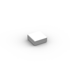 Flat Tile 1 x 1 #3070 plated silver