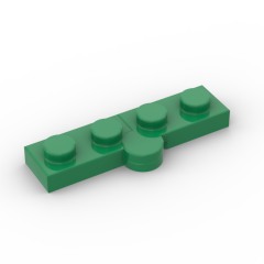 Hinge Plate 1 x 4 Swivel Top / Base - Complete Assembly #73983 Green
