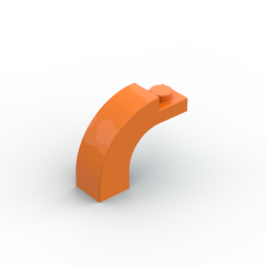 Brick Arch 1 x 3 x 2 Curved Top #92903 Orange