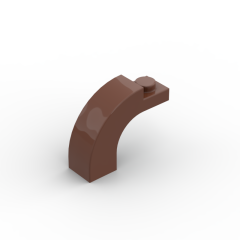 Brick Arch 1 x 3 x 2 Curved Top #92903 Reddish Brown