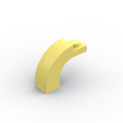 Brick Arch 1 x 3 x 2 Curved Top #92903 Bright Light Yellow