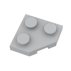 Wedge Plate 2 x 2 Cut Corner #26601 Light Bluish Gray