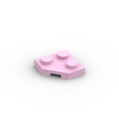 Wedge Plate 2 x 2 Cut Corner #26601 Bright Pink