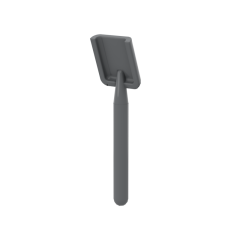 Equipment Shovel - Round Stem End #3837 Dark Bluish Gray