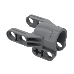 Technic Axle and Pin Connector Block 4 x 3 x 2 1/2 - Linear Actuator Holder #61904 Dark Bluish Gray