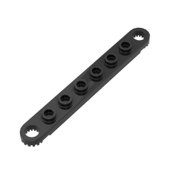 Technic Plate 1 x 8 With Toothed Ends #4442