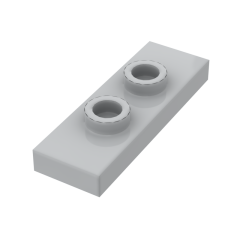 Plate Special 1 x 3 with 2 Studs with Groove and Inside Stud Holder (Jumper) #34103 Light Bluish Gray