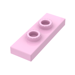 Plate Special 1 x 3 with 2 Studs with Groove and Inside Stud Holder (Jumper) #34103 Bright Pink