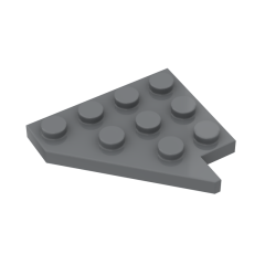 Wedge Plate 4 x 4 Wing Left #3936 Dark Bluish Gray