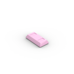 Tile Special 1 x 2 with Sloped Walls AKA Money / Gold Bar - Ingot #99563 Bright Pink