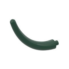 Animal Body Part / Plant, Tail / Claw / Horn / Branch / Tentacle, End Section #40379 Dark Green 10 pieces