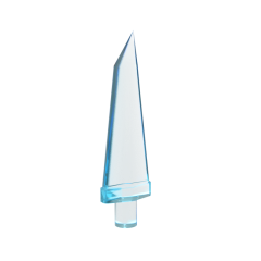 Weapon Sword, Spike Flexible 3.5L With Pin #64727 Trans-Light Blue