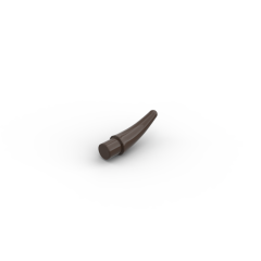 Animal Body Part, Barb / Claw / Tooth / Talon / Horn, Small #53451 Dark Brown