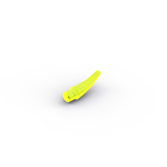 Animal Body Part, Barb / Claw / Tooth / Talon / Horn, Small #53451 Trans Neon Green
