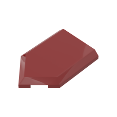 Tile Special 2 x 3 Pentagonal #22385 Dark Red