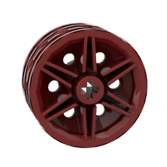Wheel 30mm D. x 14mm (For Tire 43.2 x 14) #56904 Dark Red
