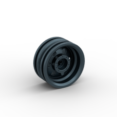 Wheel 30mm D. x 14mm (For Tire 43.2 x 14) #56904 Metallic Black