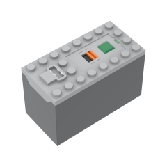 Battery Box, Power Functions, with Dark Bluish Gray Bottom - Non-Rechargeable #64228 