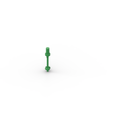 Bar 3L, with Handle, Stop Ring and Side Stops (Minifig Ski Pole) #18745 Bright Green
