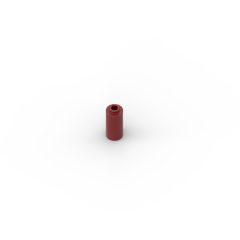 Brick Round 1 x 1 diameter Tube with 90 Degree Elbow (2 x 2 x 1) #71076 Dark Red