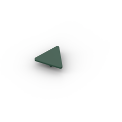 Road Sign Clip-on 2.2 x 2.667 Triangular #30259 Dark Green