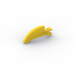 Creature Body Part, Barb Large (Claw, Talon) with Clip #16770 Yellow