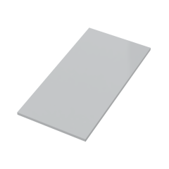 Tile 8 x 16 with Bottom Tubes #90498 Light Bluish Gray