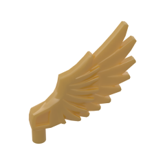 Animal / Creature Body Part, Wing Feathered #11100 Pearl Gold