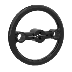 Technic, Steering Pulley Large #3736 Black