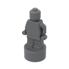 Minifig Trophy Statuette #90398 Dark Bluish Gray