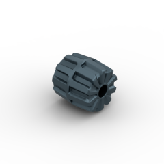 Wheel Hard Plastic Small (22mm D. x 24mm) #6118 Metallic Black