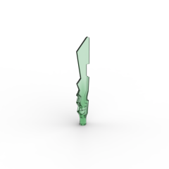 Weapon Sword with Jagged Edges #11439 Trans-Green