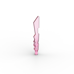 Weapon Sword with Jagged Edges #11439 Trans-Dark Pink