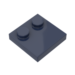 Plate Special 2 x 2 with Only 2 studs #33909 Dark Blue