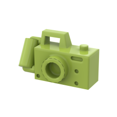 Minifigure, Utensil Camera Handheld Style with Compact Bar Handle Lime