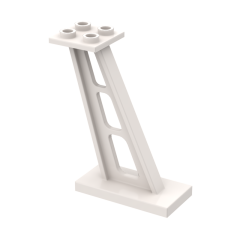 Support 2 x 4 x 5 Stanchion Inclined #4476 White