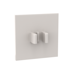 Road Sign Clip-on 2 x 2 Square #30258 White
