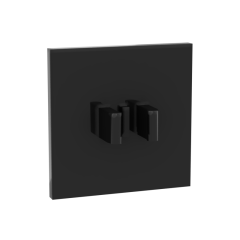 Road Sign Clip-on 2 x 2 Square #30258 Black