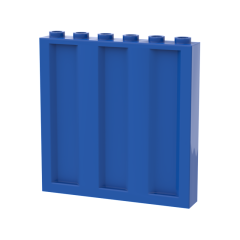 Panel 1 x 6 x 5 Vertical Corrugated #23405 Blue