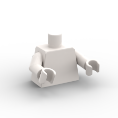 Minifig Body #76382 White