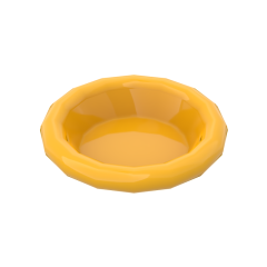 Equipment Dish / Plate / Bowl 3 x 3 #6256 Bright Light Orange