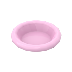 Equipment Dish / Plate / Bowl 3 x 3 #6256 Bright Pink