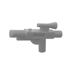 Weapon Gun / Blaster Short (Star Wars) #58247 Flat Silver