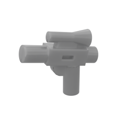 Weapon Gun / Blaster Small (Star Wars) #92738 Flat Silver